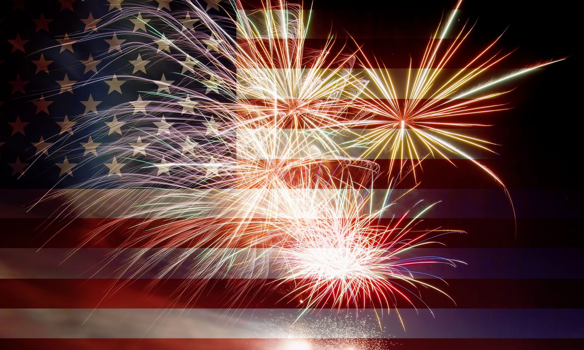 American Flag Firework Independence day