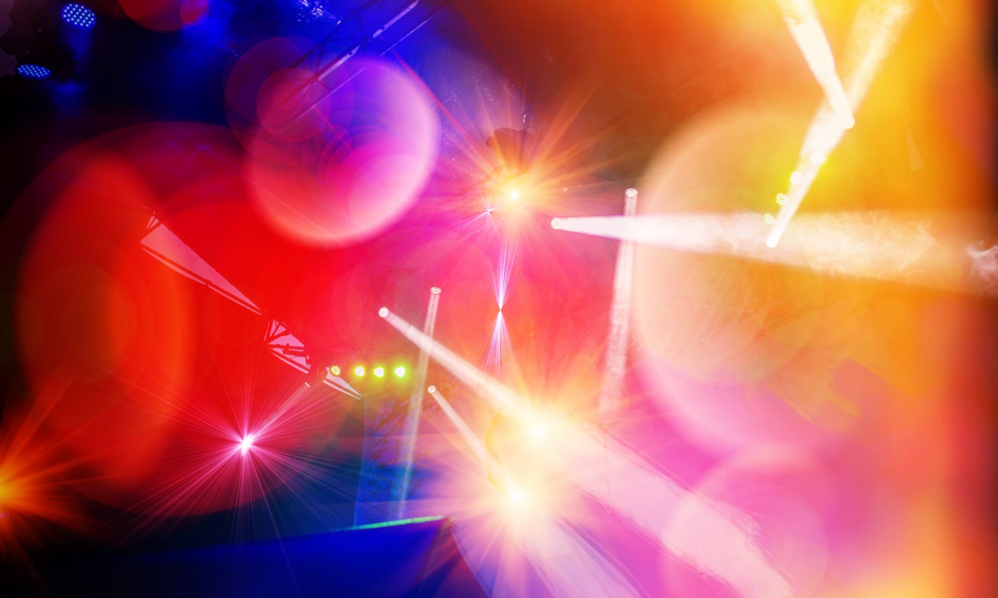 Bunte Lichter Scheinwerfer - Fêtes de Gèneve