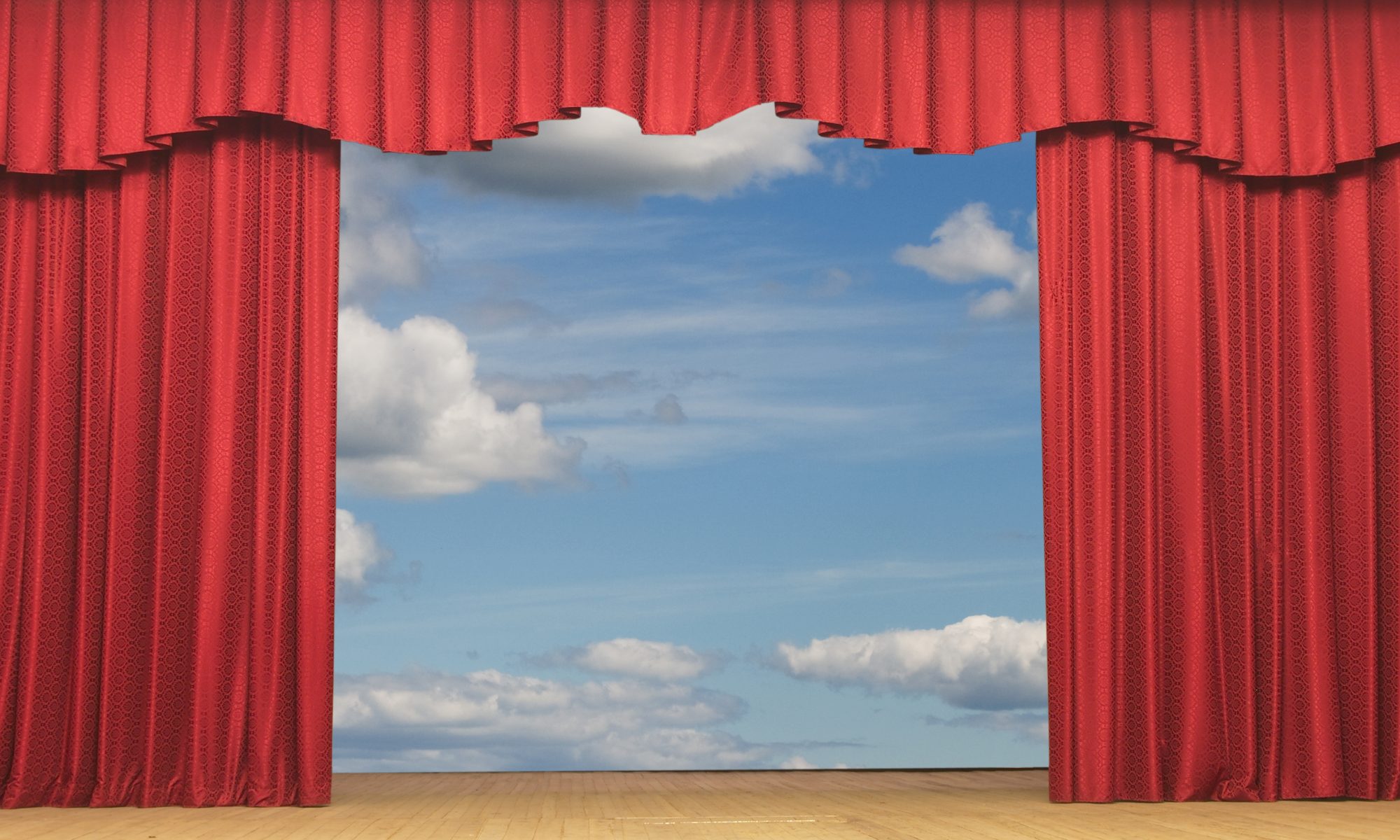 Roter Vorhang Bühne - Bâtie Festival Genf