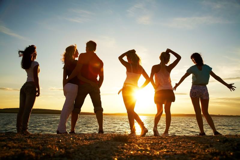 People at the lake - Holland Festival